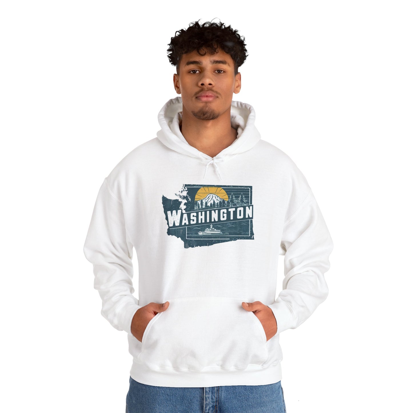 Washington Unisex Hooded Sweatshirt