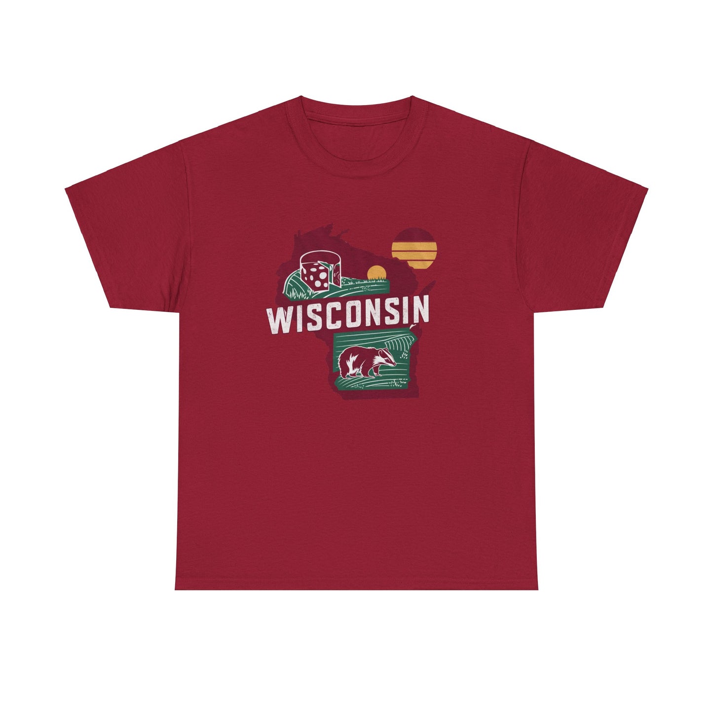 Wisconsin Unisex Heavy Cotton Tee