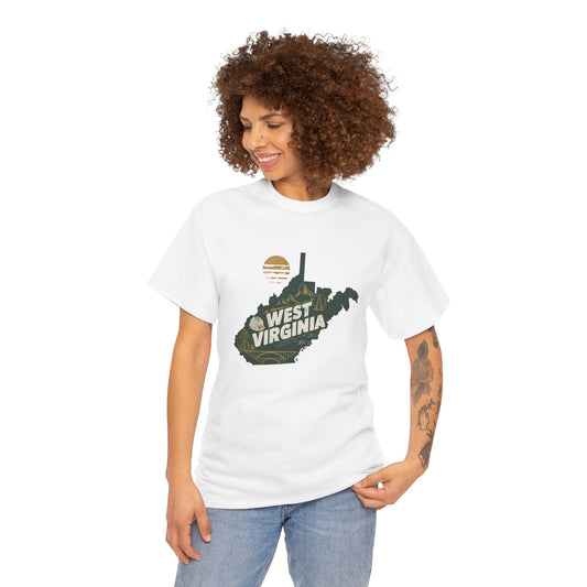 West Virginia Unisex Heavy Cotton Tee