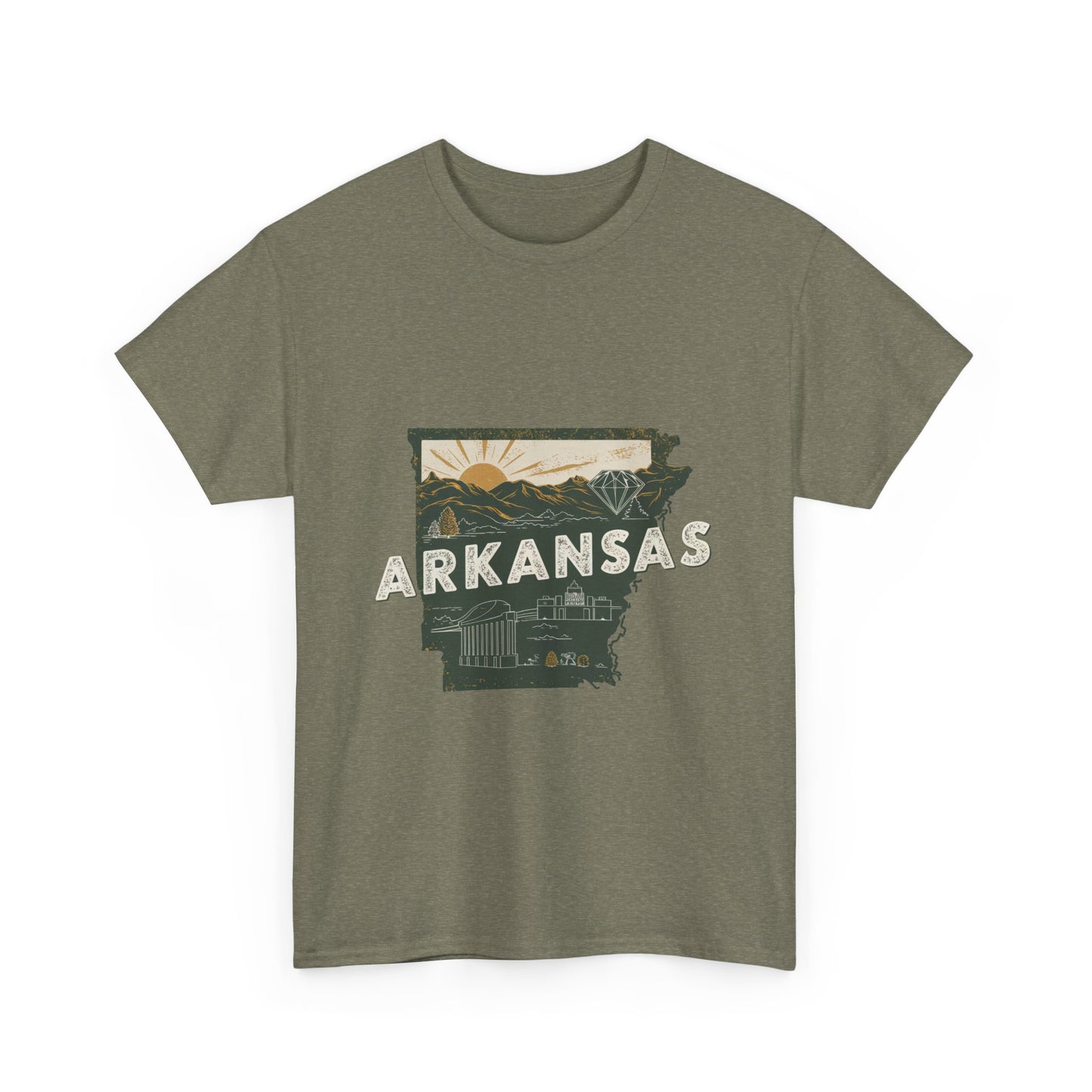 Arkansas Unisex Heavy Cotton Tee