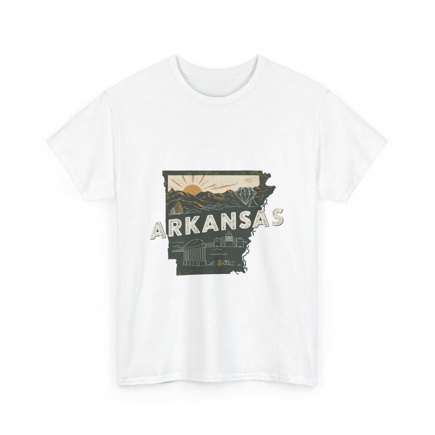 Arkansas Unisex Heavy Cotton Tee