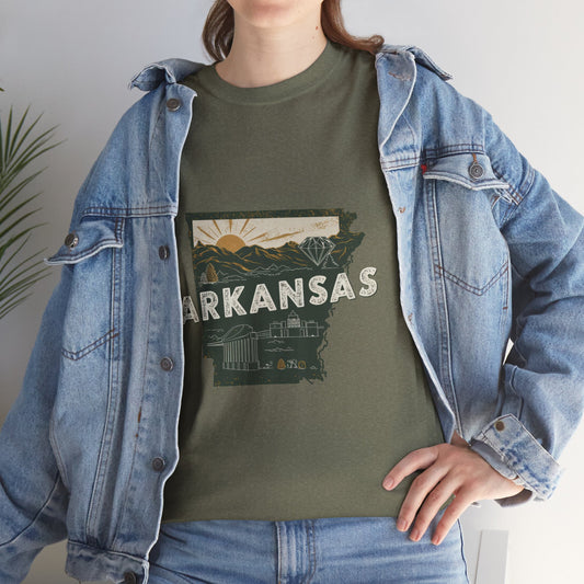 Arkansas Unisex Heavy Cotton Tee