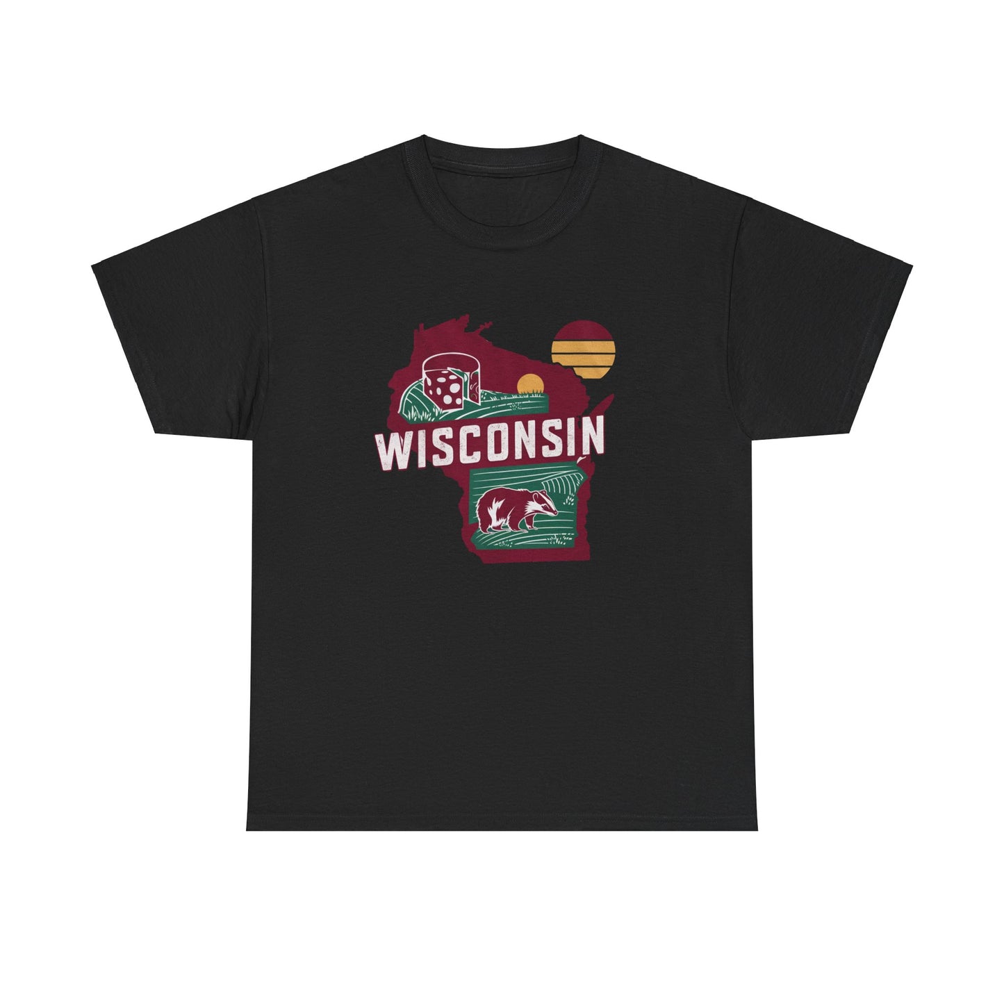 Wisconsin Unisex Heavy Cotton Tee