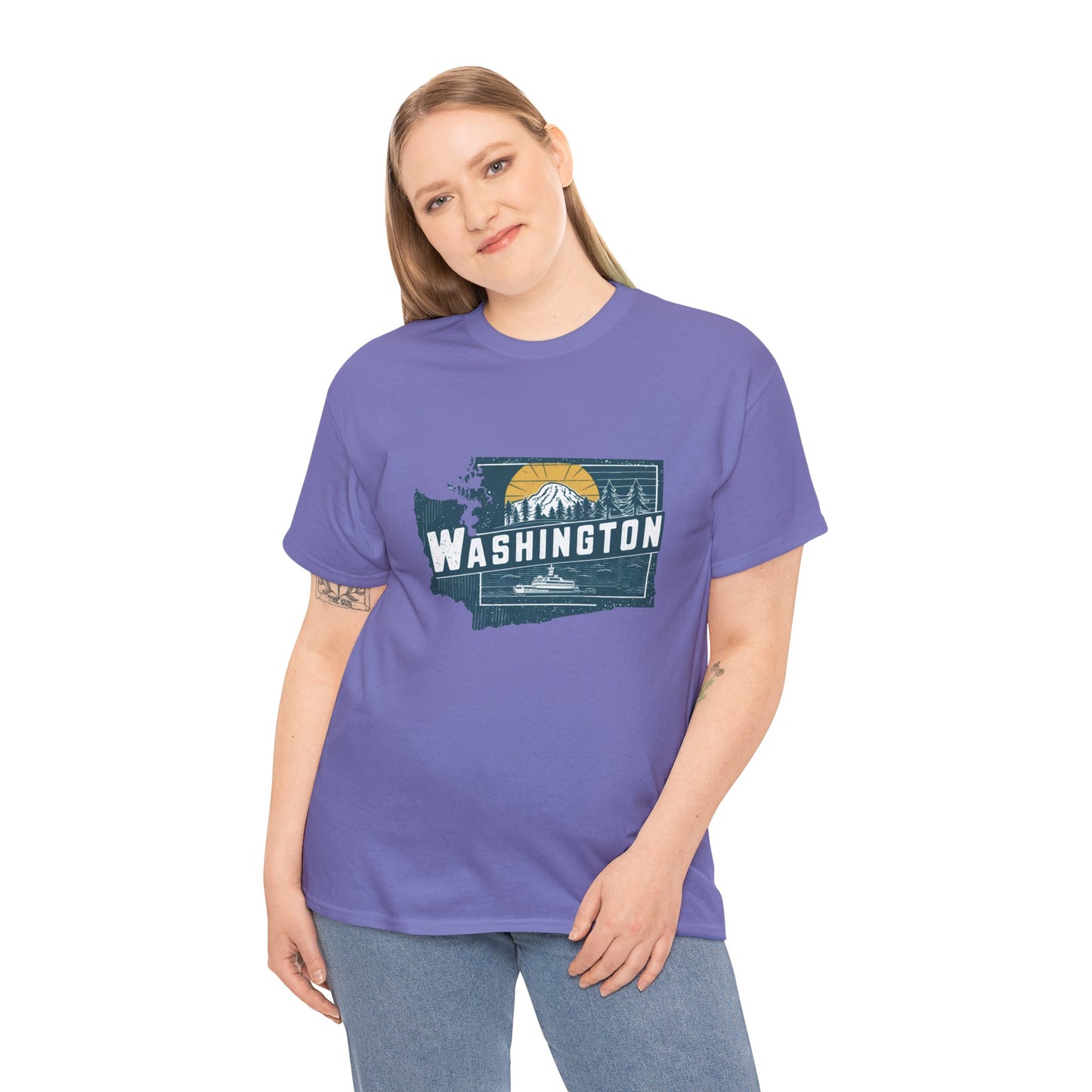 Washington Unisex Heavy Cotton Tee