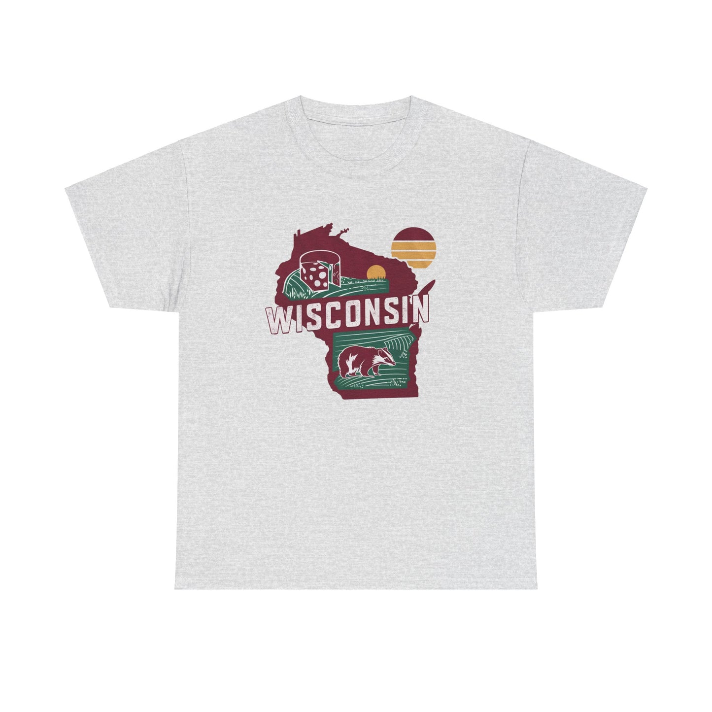 Wisconsin Unisex Heavy Cotton Tee