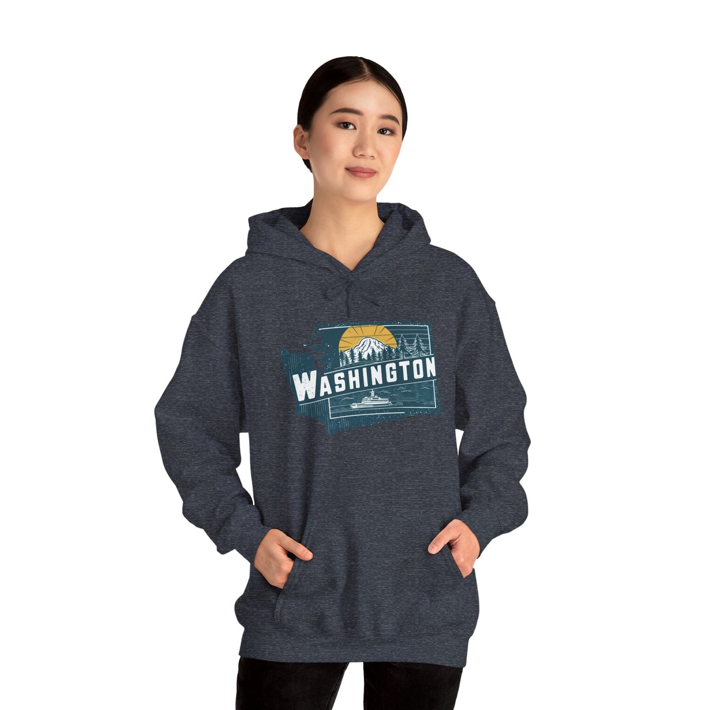 Washington Unisex Hooded Sweatshirt