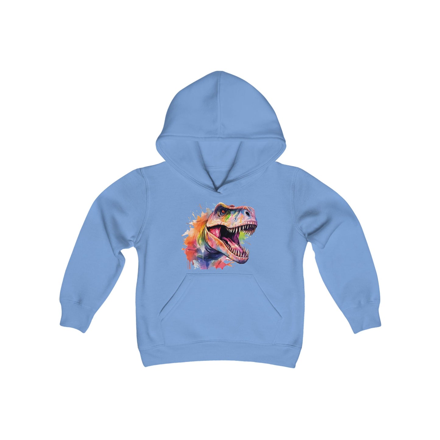 Water color dinosaur Youth Hooded Sweatshirt