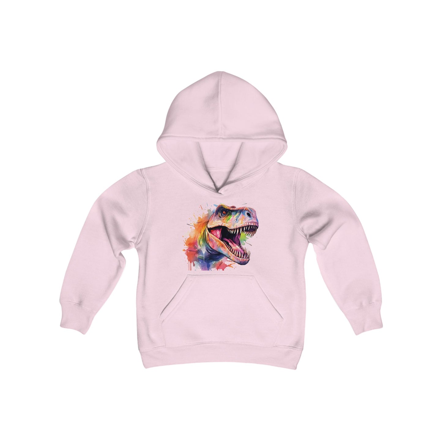 Water color dinosaur Youth Hooded Sweatshirt