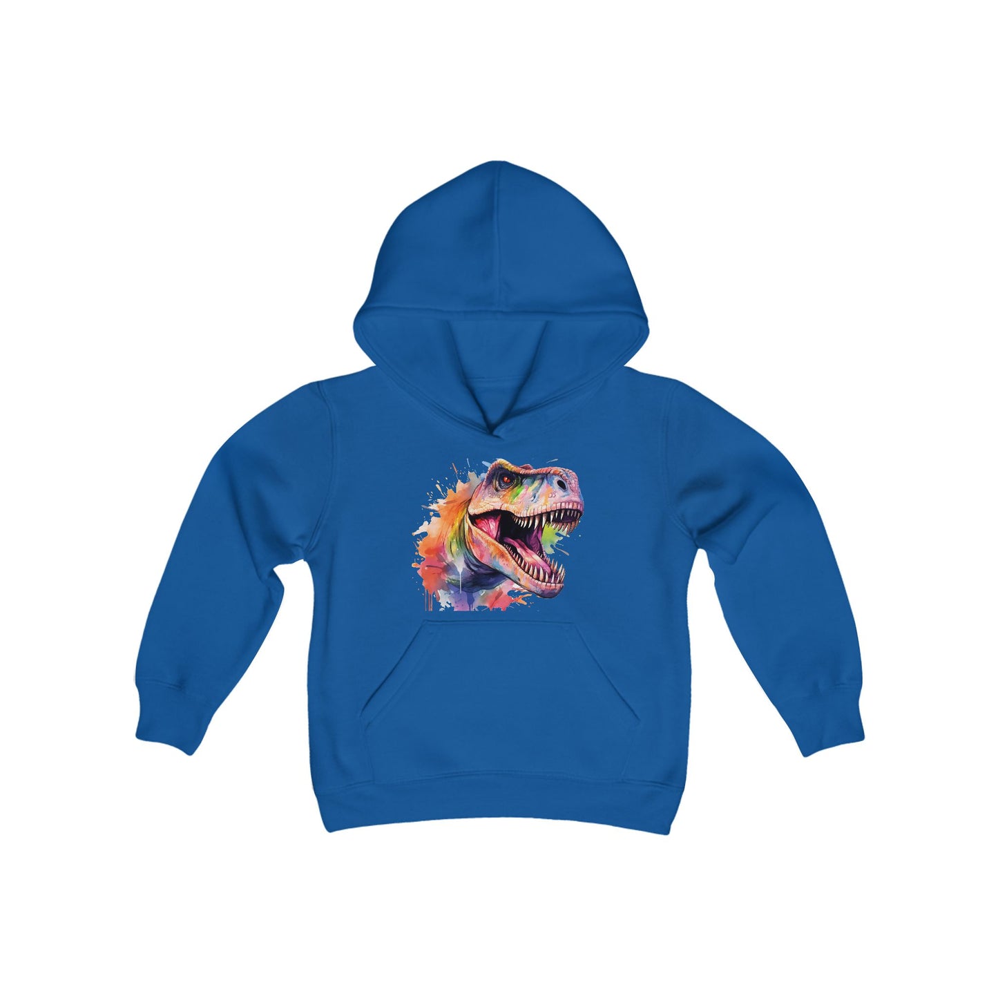 Water color dinosaur Youth Hooded Sweatshirt