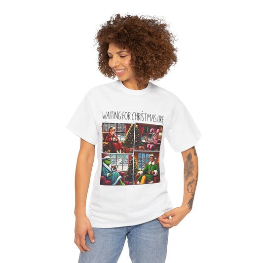 Waiting for Christmas Unisex Heavy Cotton Tee