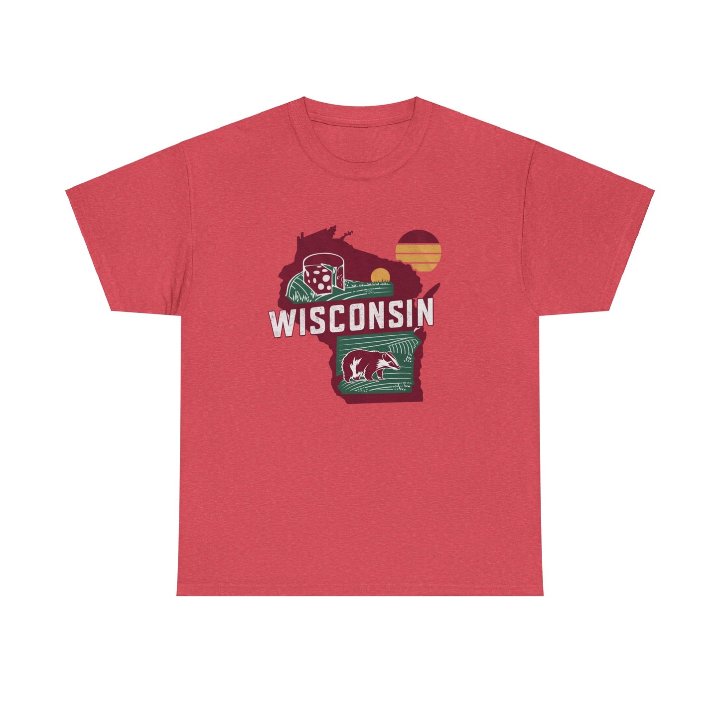 Wisconsin Unisex Heavy Cotton Tee